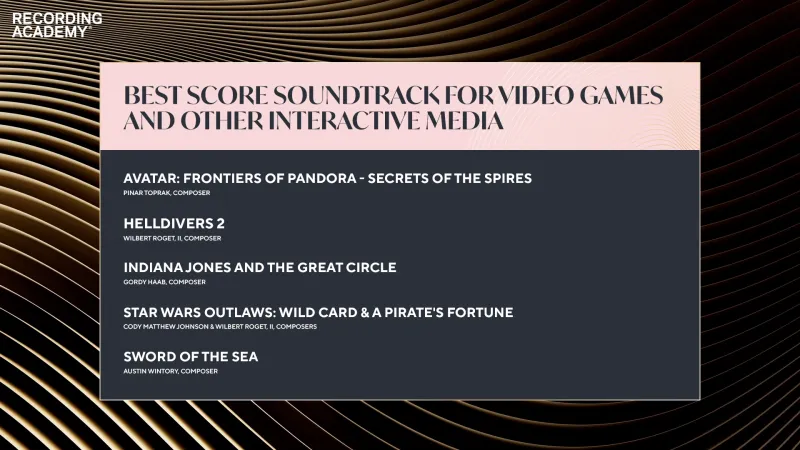 <div>Best Video Game Soundtrack Grammy Nominations Don’t Include Clair Obscur: Expedition 33</div>