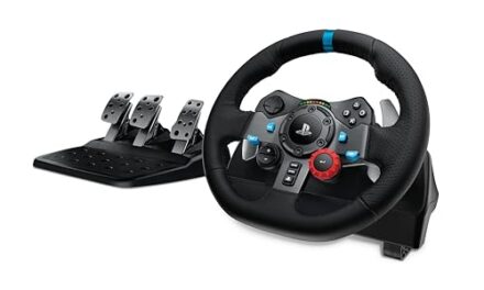 The Logitech G29 racing wheel and pedal set with real force feedback is on a deep 40% discount for Prime Day — get a racing sim setup for just $180