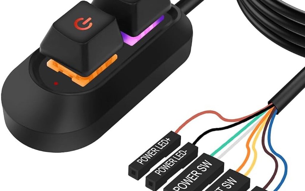 <div>This brilliant $11 power button gadget lets you switch your PC on from your desk with ease — perfect desk upgrade means you don’t need to bend down to turn your rig on or off anymore, ships with super-durable mechanical keys and RGB lighting</div>