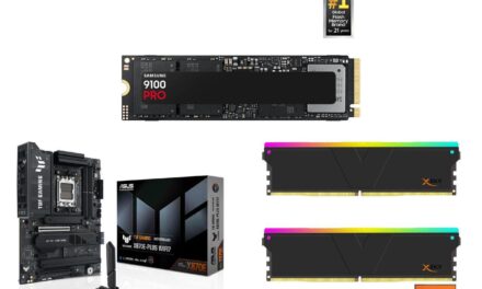 Save $447 on this 3-item combo from Newegg – just $1,082 buys a speedy, huge 4TB Samsung 9100 Pro SSD, 32GB DDR5 RAM, and an Asus TUF Gaming X870E-Plus motherboard during Prime Day sales