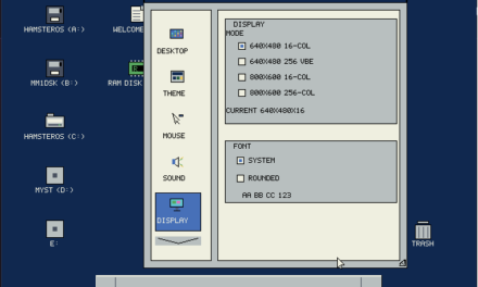HamsterOS jams a 32-bit GUI operating system in a single 1.44 MB floppy disk — retro OS for 386-era hardware should make for easy living with DOS machines and software