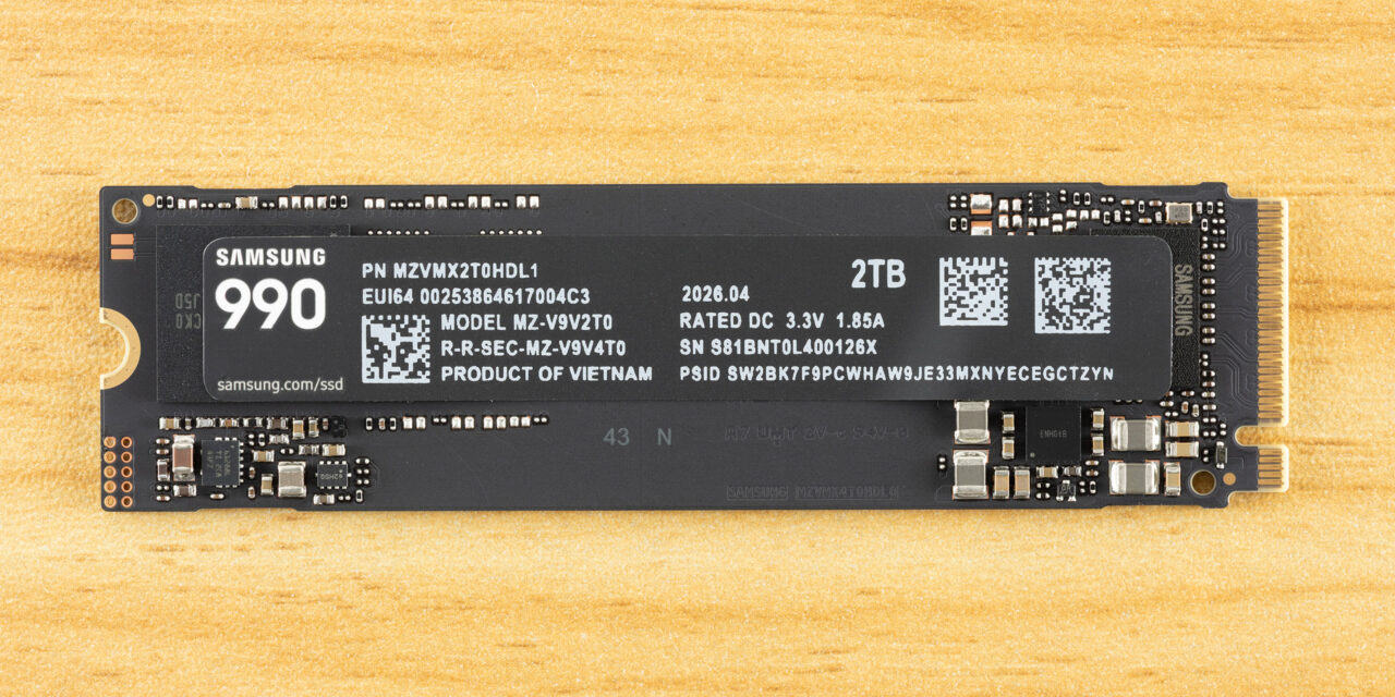 Samsung 990 2TB SSD Review: New flash, familiar speeds
