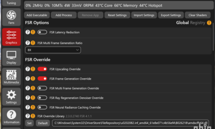 <div>AMD FSR Multi-Frame Generation with 8x mode spotted — experimental driver settings could hint at FSR’s next evolution</div>