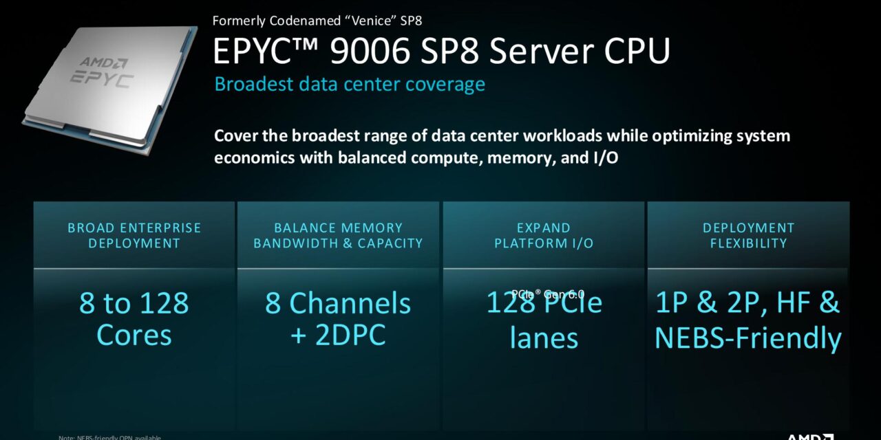 AMD’s 256-core Epyc 9996 ‘Venice’ claims up to a 3.4x jump over Intel Xeon competition, 20% over Nvidia Vera – Zen 6 comes with up to 1024MB of L3, 16-channel memory, and 5GHz+ clock speeds