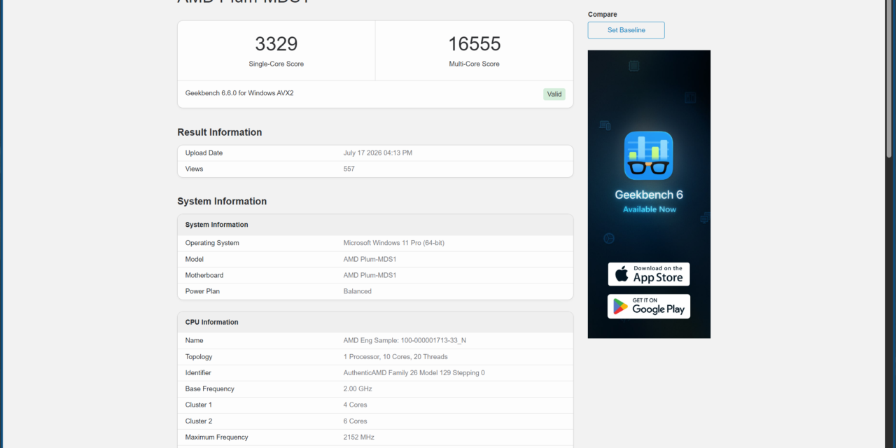 <div>AMD’s next-gen 10-core ‘Medusa Point’ APU shows up on Geekbench again, with its best score yet — leaked SKU outpaces every other x86 mobile chip in the single-core test</div>