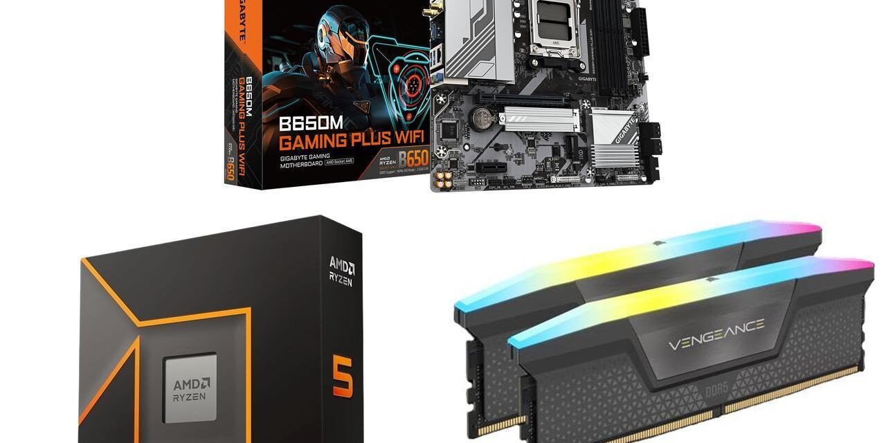 Newegg packs Ryzen 5 9600X and 16GB DDR5 into a $520 combo — bundles also include a B650 motherboard and 240mm AIO liquid cooler