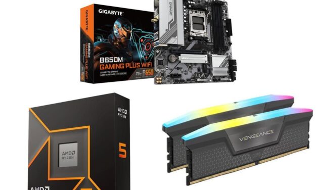 Newegg packs Ryzen 5 9600X and 16GB DDR5 into a $520 combo — bundles also include a B650 motherboard and 240mm AIO liquid cooler
