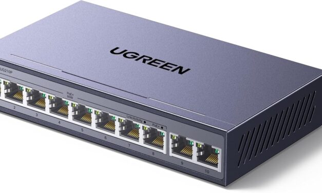 Record-low price on this 10-port PoE+ switch with gigabit speeds and up to 60W of power, save 24% — $38 for Ugreen switch that unlocks an extra eight power-delivery ports for cameras and Wi-Fi extenders
