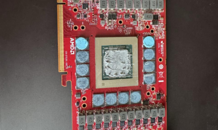 <div>Possible AMD RX 7900 XTX engineering sample with red PCB surfaces — prototype came with no backplate & custom VBIOS but matches RX 7900 GRE specs</div>