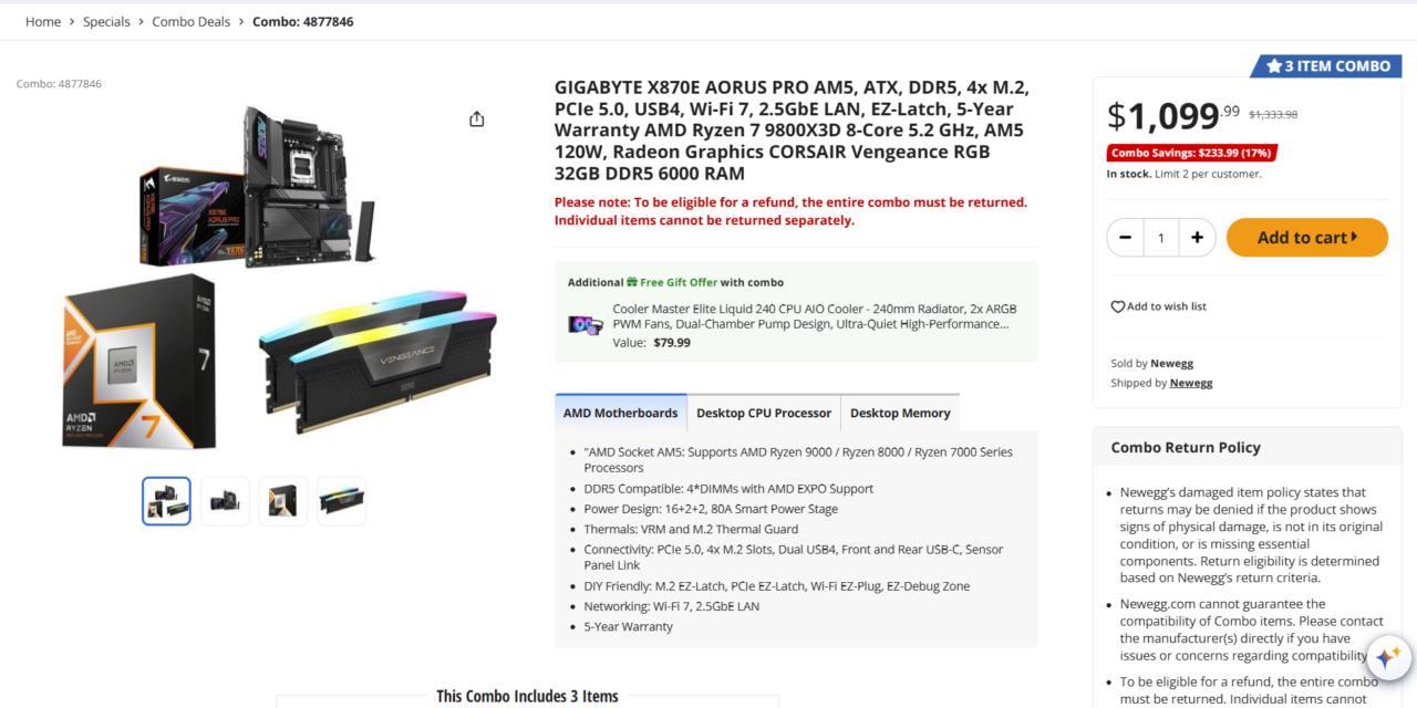 Beat the AI price surge on PC hardware — leverage Newegg combo deals, track Amazon prices, and shop refurb outlets like Woot