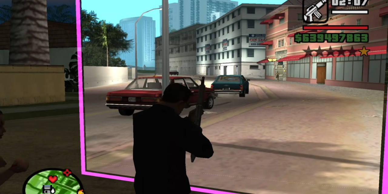 Grand Theft Auto Multiverse with real-time portals created by ambitious modder — San Andreas, Vice City and GTA III all run simultaneously, with cross-game interactions