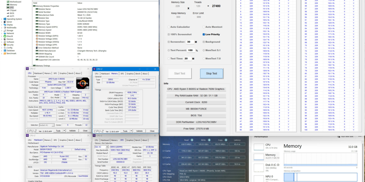 Gigabyte announces support for Chinese-made CXMT memory — pushes it to 8200 MT/s on Socket AM5