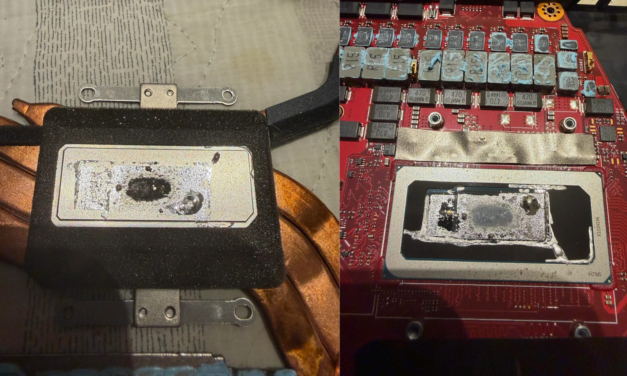 Poor liquid metal application almost destroys Asus Zephyrus M16 laptop, eats through the processor lid — paste replacement triples framerates, drops temps, and eliminates hard crashes