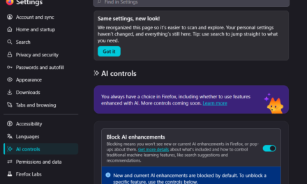 Don’t want AI in your browser? Firefox now lets you shut it off