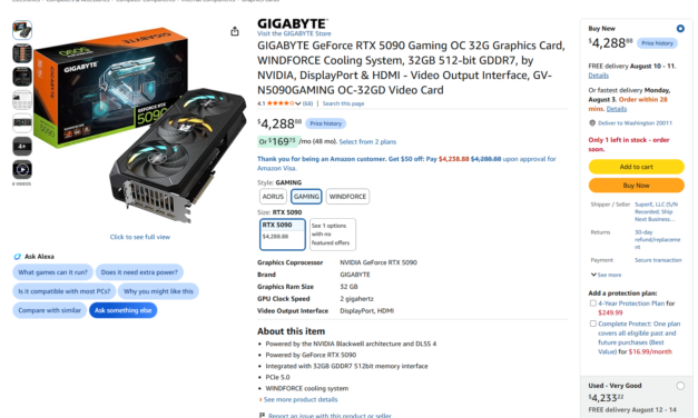 GPU prices keep surging in 2026 — Lack of sale discounts and rising VRAM costs keep current-gen prices sky-high