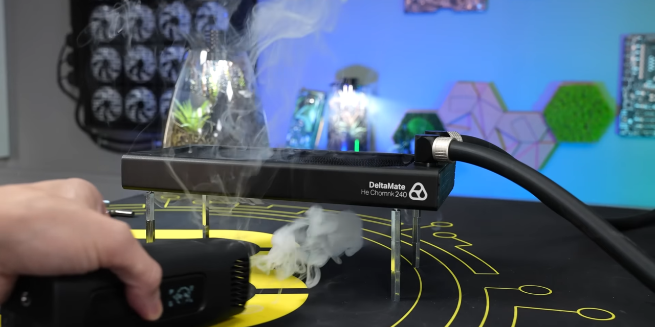 <div>Modder der8auer builds 110cm 3D-printed chimney to passively cool Ryzen 7 9800X3D without fans, cuts temps by 19C — radically simple PC mod uses the ‘stack effect’</div>
