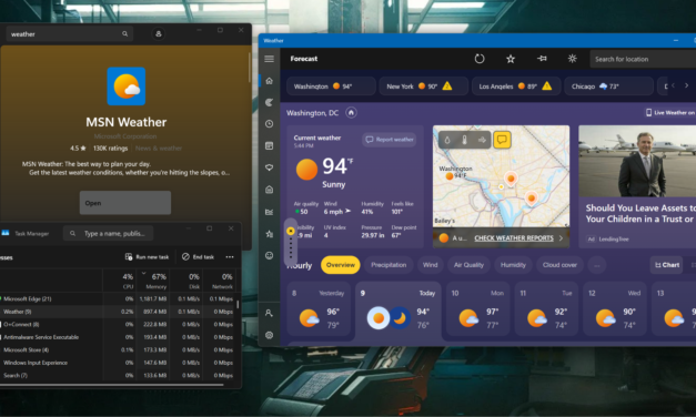 <div>Windows 11’s built-in weather app hogs more than 1.2 gigabytes of RAM just to tell the forecast — memory-sucking web wrapper filled with ads masquerades as an actual application</div>