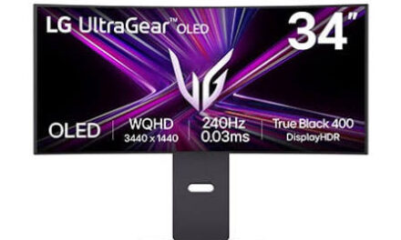 Speedy 34-inch 240 Hz ultrawide OLED monitor now $600 off — LG UltraGear 34GX900A-B only $599.99