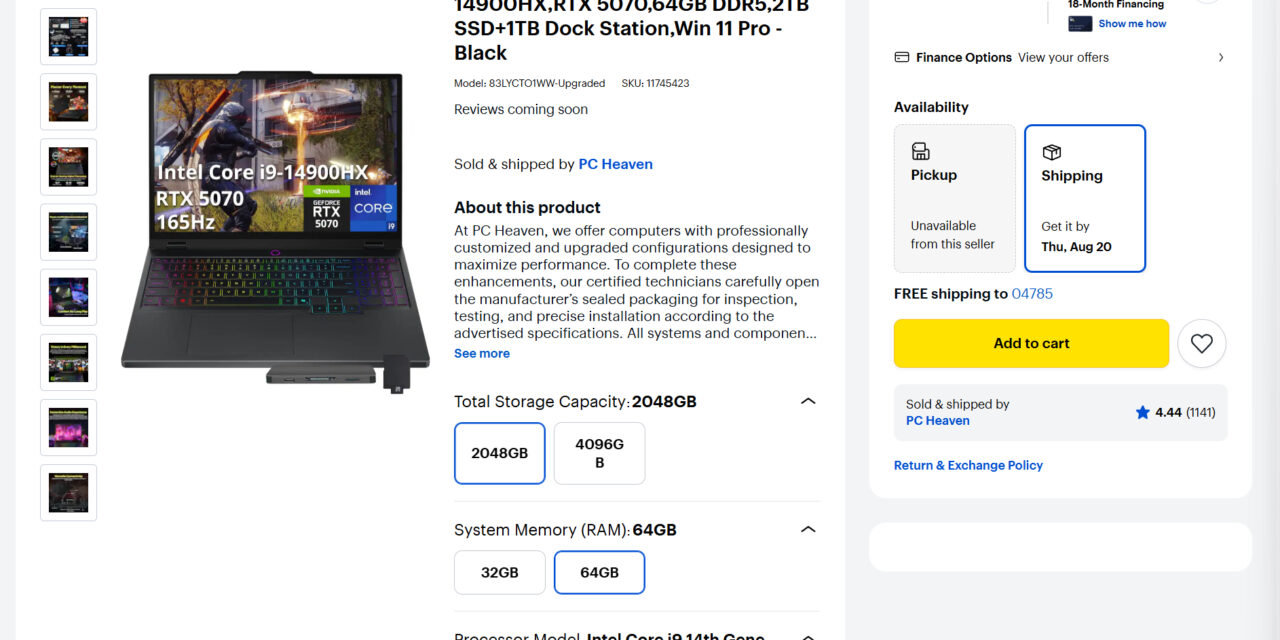 <div>Best Buy ‘repairs’ customer’s gaming laptop by simply removing half the RAM— claims unit in question only accepts 32 GB of RAM despite listing a 64GB configuration</div>