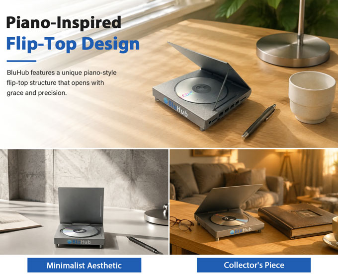 Physical media nostalgia sees fundraisers flock to Blu-Ray Kickstarter — drive with 9-in-1 dock achieves 160x funding goal halfway through campaign