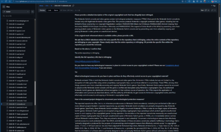 Nintendo takes down over 400 GitHub repositories for Switch emulators in one go — Relentless DMCA strikes tied to piracy concerns over illegal cryptographic keys