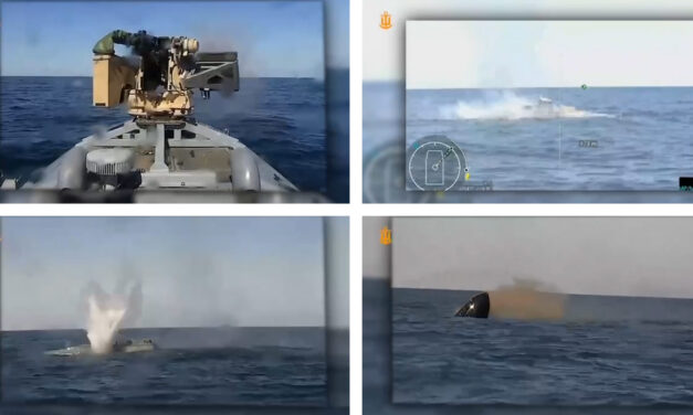 <div>Ukraine triumphs in ‘first-ever’ drone-vs-drone boat battle — video shows Russian MBeK destroyed by Sargan 3000’s 12.7mm automatic turret</div>