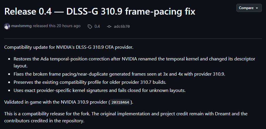 Nvidia app update fails to block unofficial DLSS multi-frame generation mod on RTX 40 series gaming GPUs — modders restore support across multiple games within hours