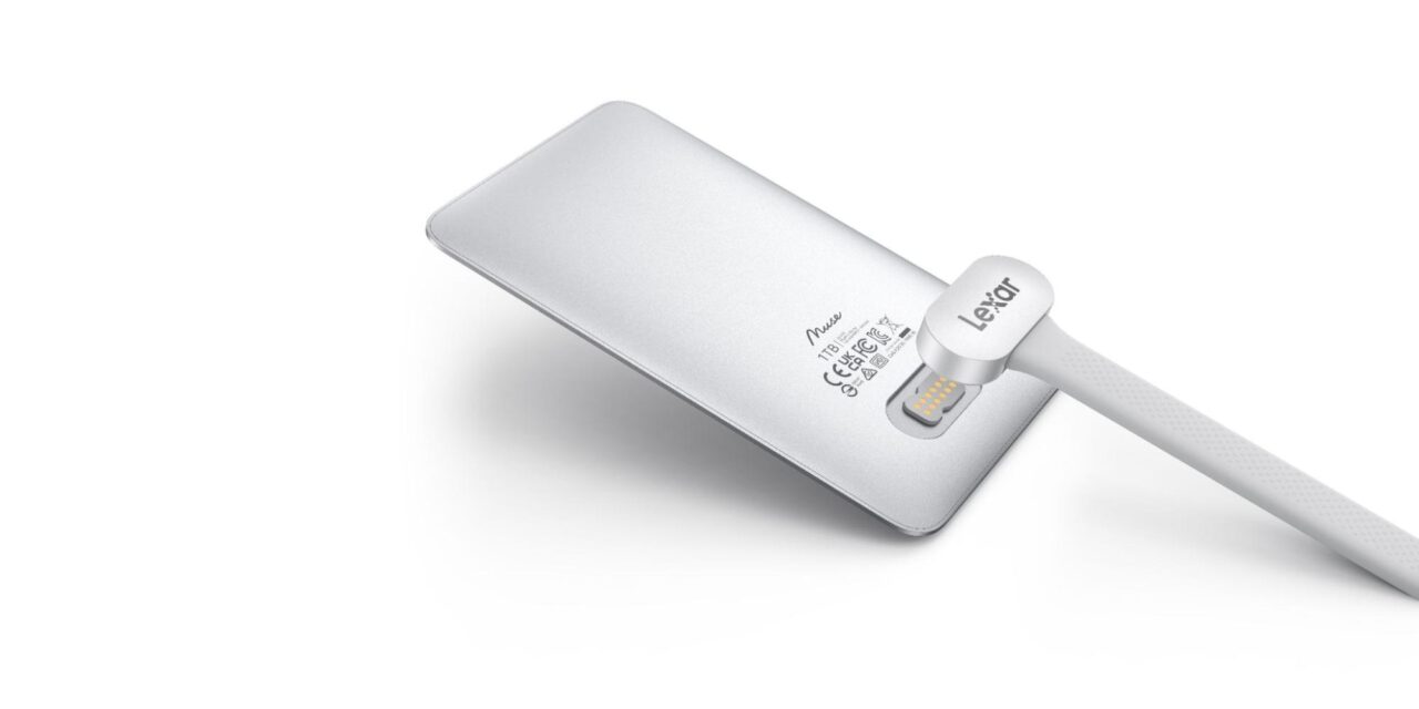 Lexar announces ‘world’s thinnest portable SSD’ in celebration of the brand’s 30th anniversary – Lexar Muse drive achieves 0.15-inch thickness with proprietary pogo-pin cable, magnetic sleeve for phone mounting