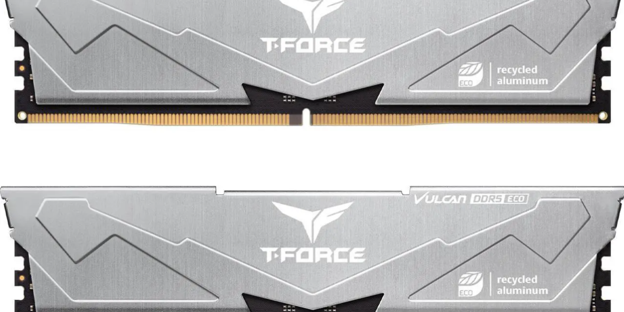This 32GB of Team Group DDR5 RAM is the cheapest DDR5-6400 kit on the market – only $405 with promo code, buy the least expensive DDR5-6400 kit around with environmentally conscious T-Force Vulcan Eco RAM