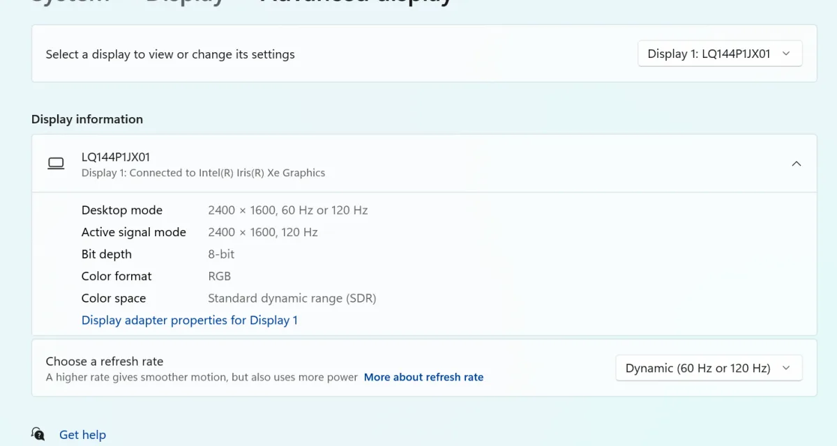Windows 11 can auto-adjust your monitor’s refresh rate to save power